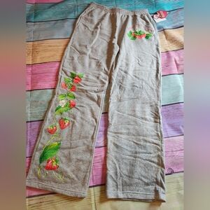 XL Strawberry Shortcake Wide Leg Sweatpants #0411